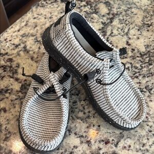 Kids Black and White Casual Shoes